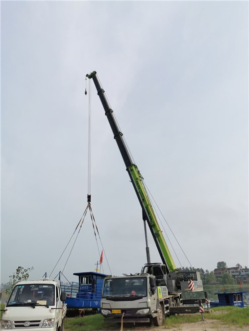 佳县桥梁建设吊装案例